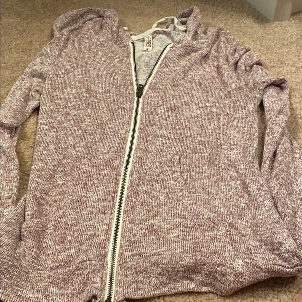 Purple zip up hoodie